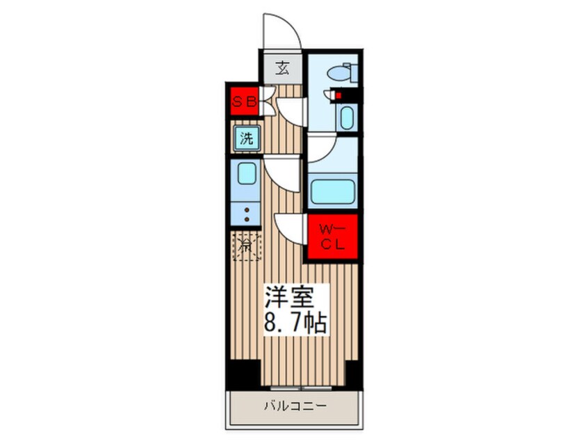 間取図 パークアクシス本所・親水公園