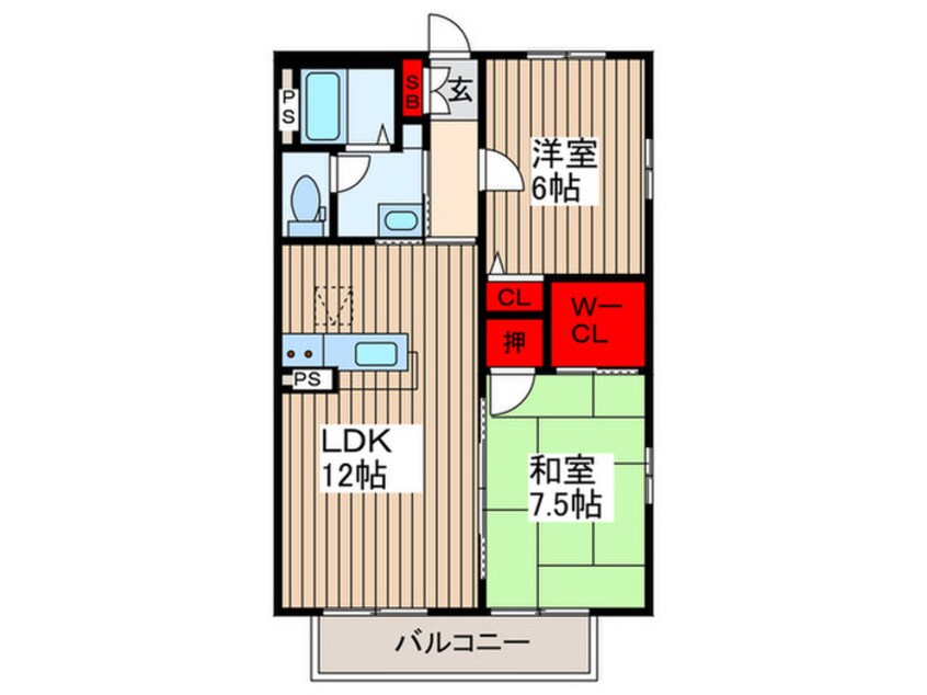 間取図 モナハイツ