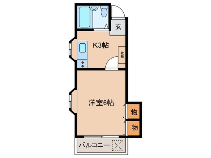 間取図 ハイム向原