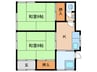 鶴岡住宅A－１ 2Kの間取り