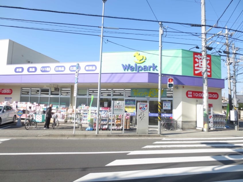 ウェルパーク川崎中野島店(ドラッグストア)まで230m グリーンペア977