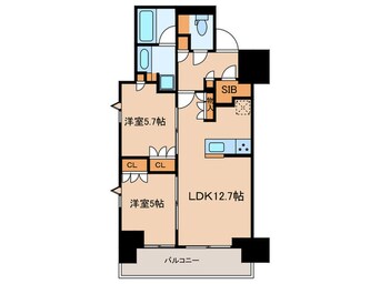 間取図 ルフォンプログレ四谷