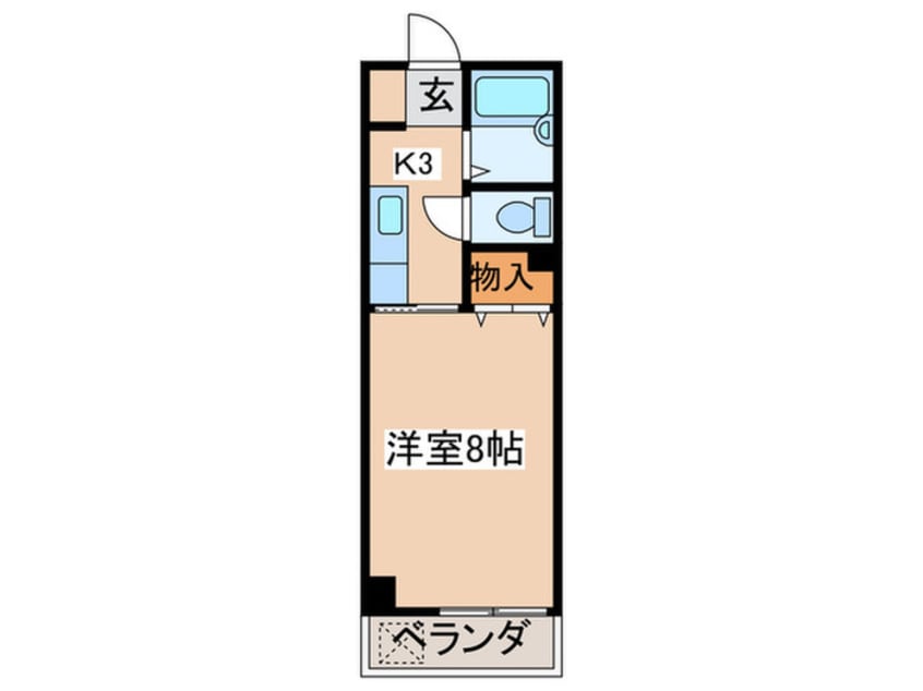 間取図 三ツ木コ－ポ富士見台