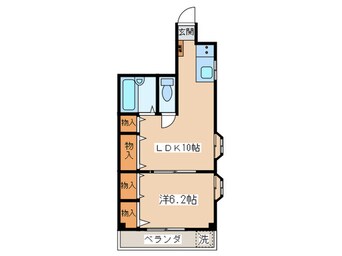 間取図 三ツ木コ－ポ富士見台