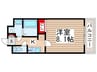 アリエッタコート 1Kの間取り