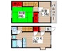 高島ハイツ 2LDKの間取り