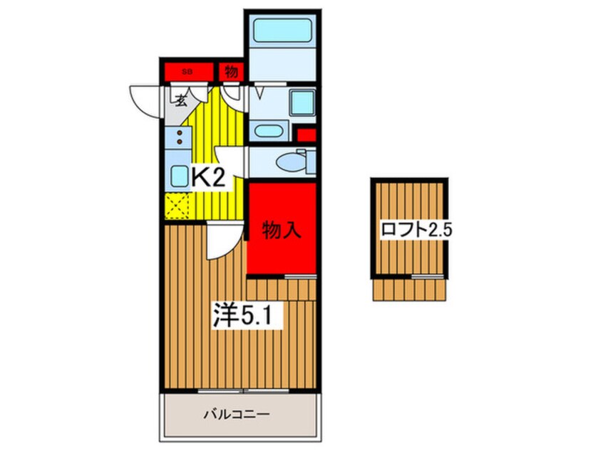 間取図 大宮HB
