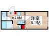 Lavie Akitsu 1Kの間取り