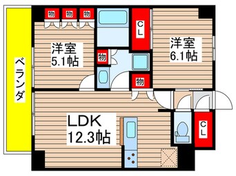 間取図 ミレーネ稲毛海岸