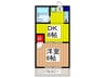 ウィリアムヒルズ新都心 1DKの間取り