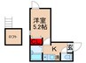 ノーザンロード五反野 1Rの間取り