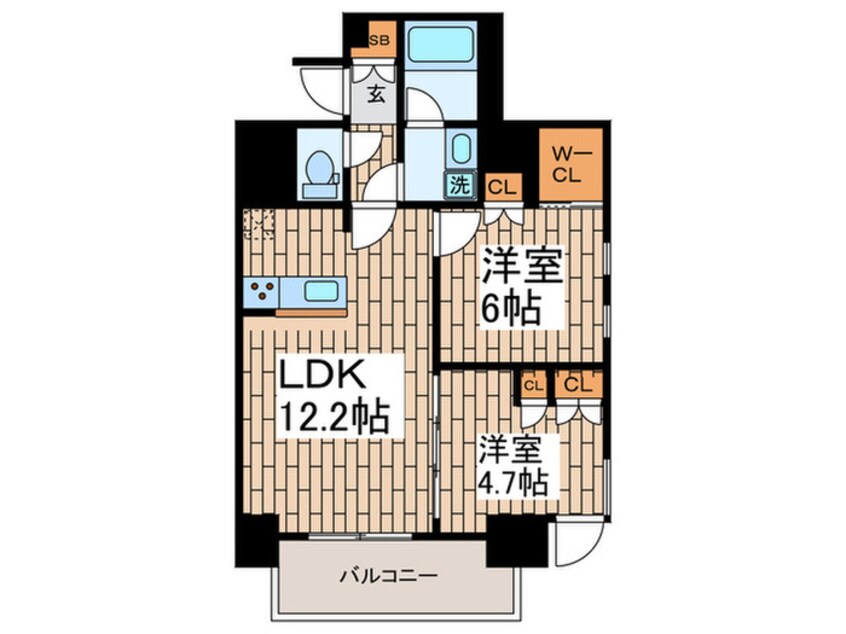 間取図 ルフォンプログレ大森山王