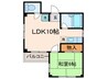 ライフコア住吉 1LDKの間取り