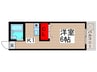 アルファグリーンヒル 1Kの間取り