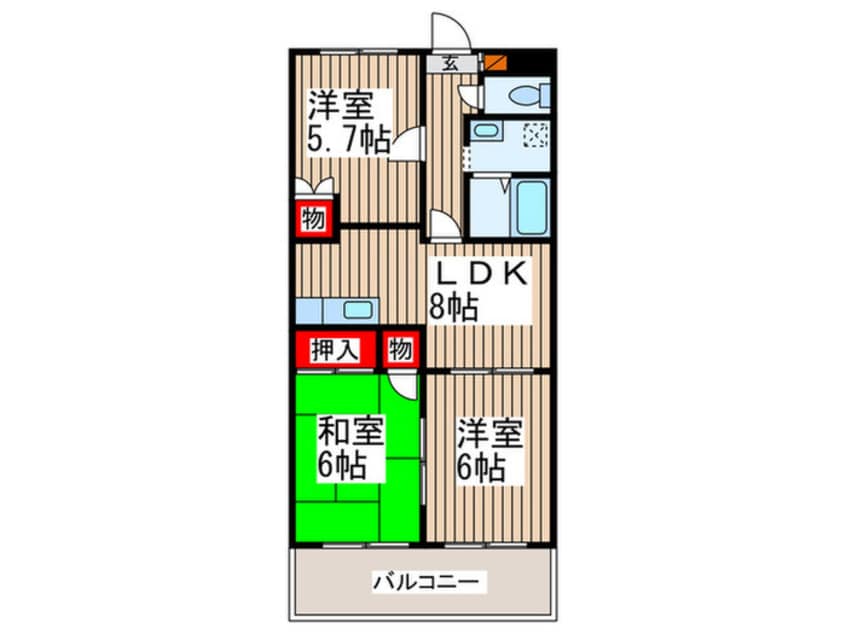 間取図 ハイパレス