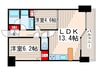 ＧＲＡＮＤ　ＨＩＧＨＲＩＳＥ 2LDKの間取り