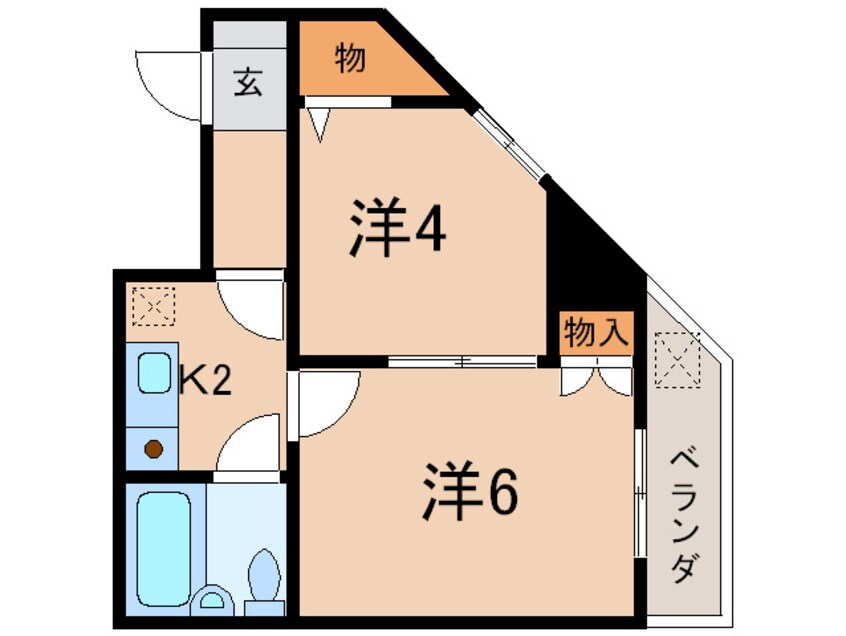 間取図 セザ－ル川崎大師