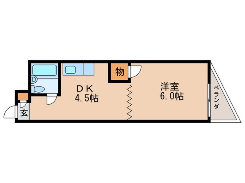 間取図 サンロ－ズ小林　ＮＯ．２