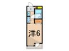Ｋ.Ｔプラザ 1Kの間取り