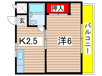 間取図 ジョイハイツ都町Ｂ