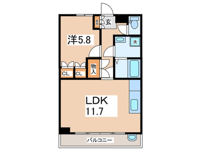 間取図 コンフォ－ルパレス
