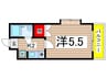 リエス中野島 1Kの間取り