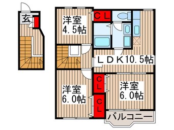 間取図 Ｋ．ウェルレジデンス