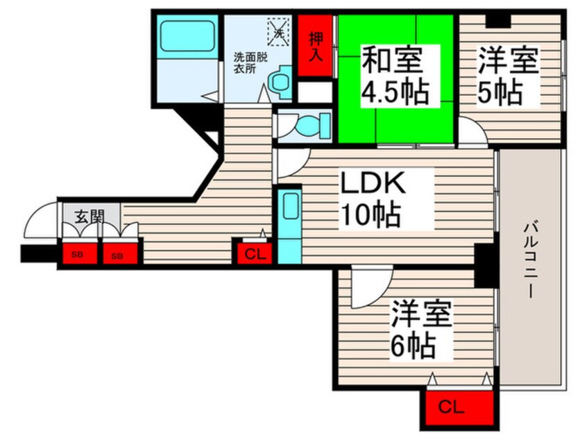 間取図 大師グリーンプラザ