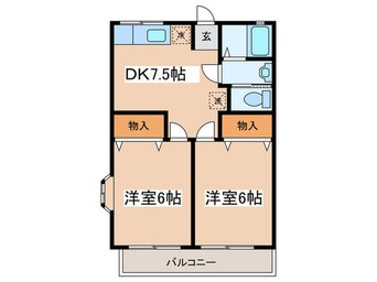 間取図 パレスのばら