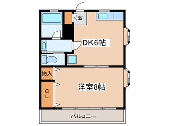 間取図 パレスのばら