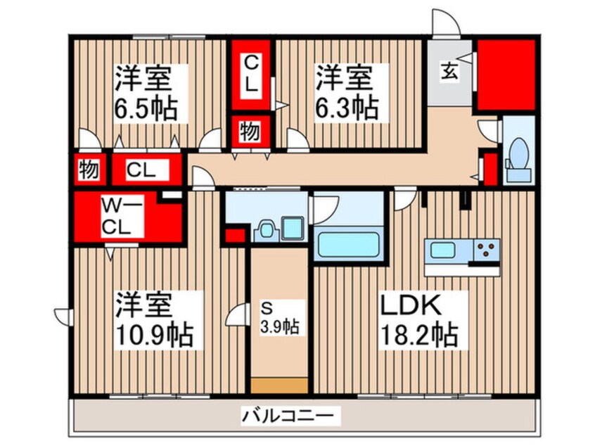 間取図 レジデンス二の宮