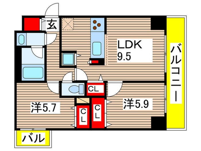 間取り図 ウィルテラス千葉中央