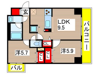 間取図 ウィルテラス千葉中央
