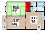 メゾンア－ベインⅡ 2DKの間取り