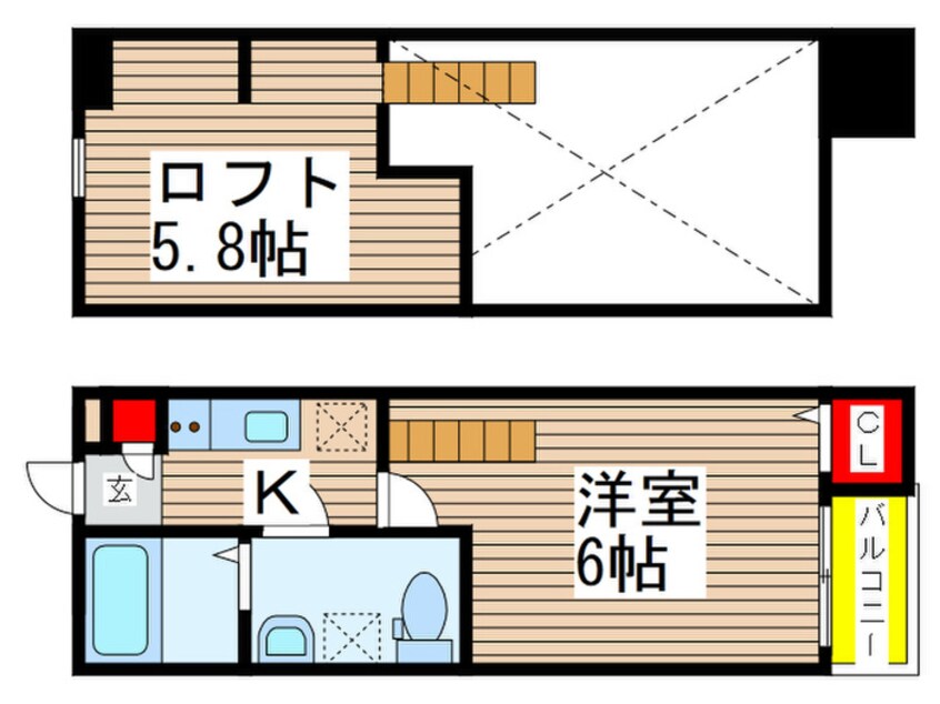 間取図 ディアコート亥鼻