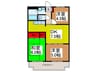 パレマロン 3DKの間取り
