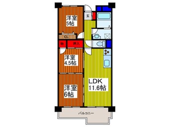 間取図 フジタ川口マンション