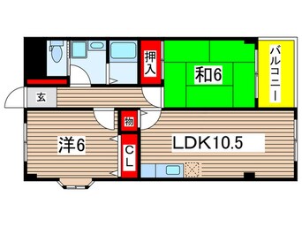 間取図 クオ－レ都町