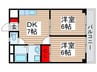 ラフィ－ヌ池田１番館 2DKの間取り