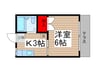 メゾンエクシ－ド 1Kの間取り