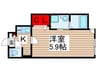 レベアス北千住 1Kの間取り