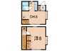 鳥居ＨＯＵＳＥ 1DKの間取り