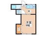 くるみ荘 1Rの間取り