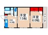 池田ハイツ 2DKの間取り
