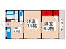 池田ハイツ 2DKの間取り