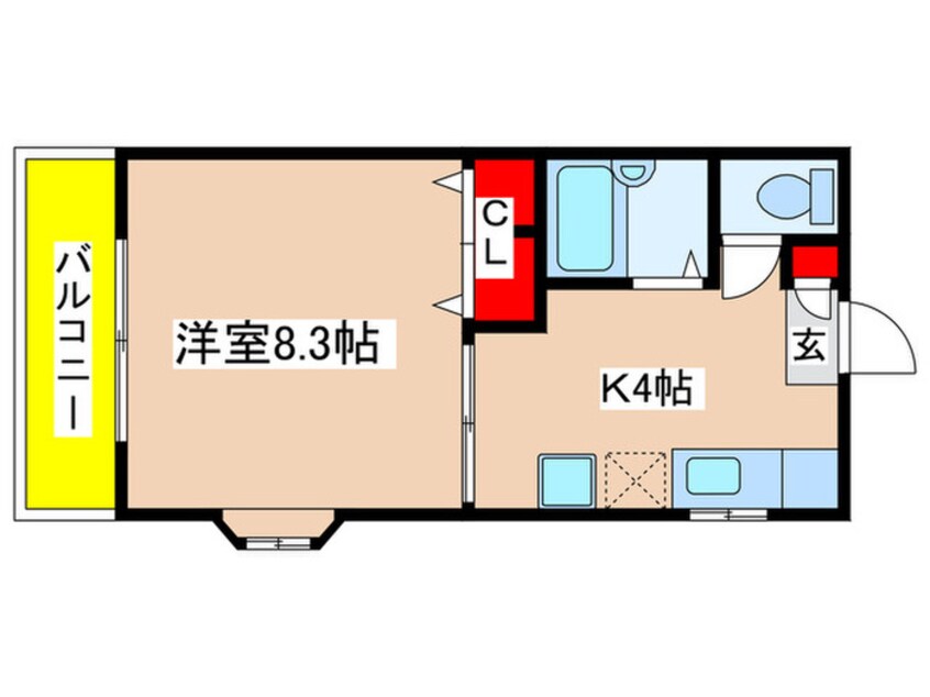 間取図 ハイツ栴檀