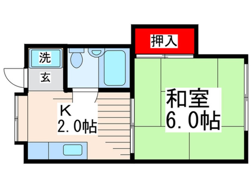 間取図 コーポタカ