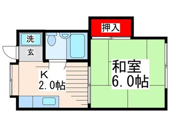 間取図 コーポタカ
