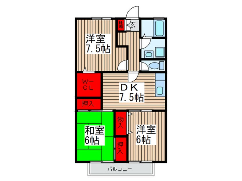 間取図 ドリ－ムガ－デン