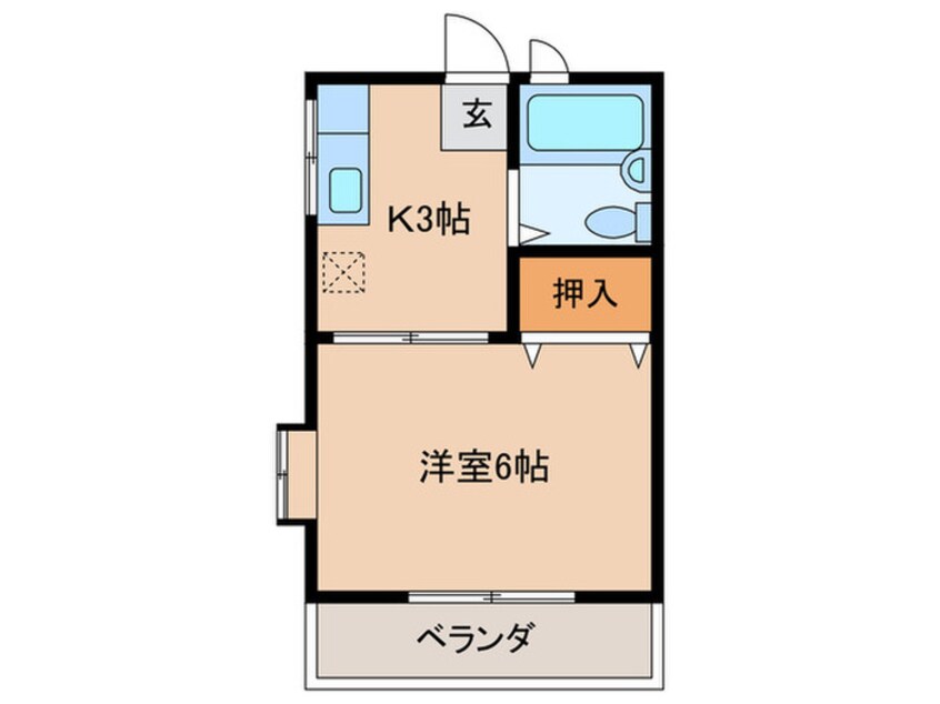 間取図 コーポトモ